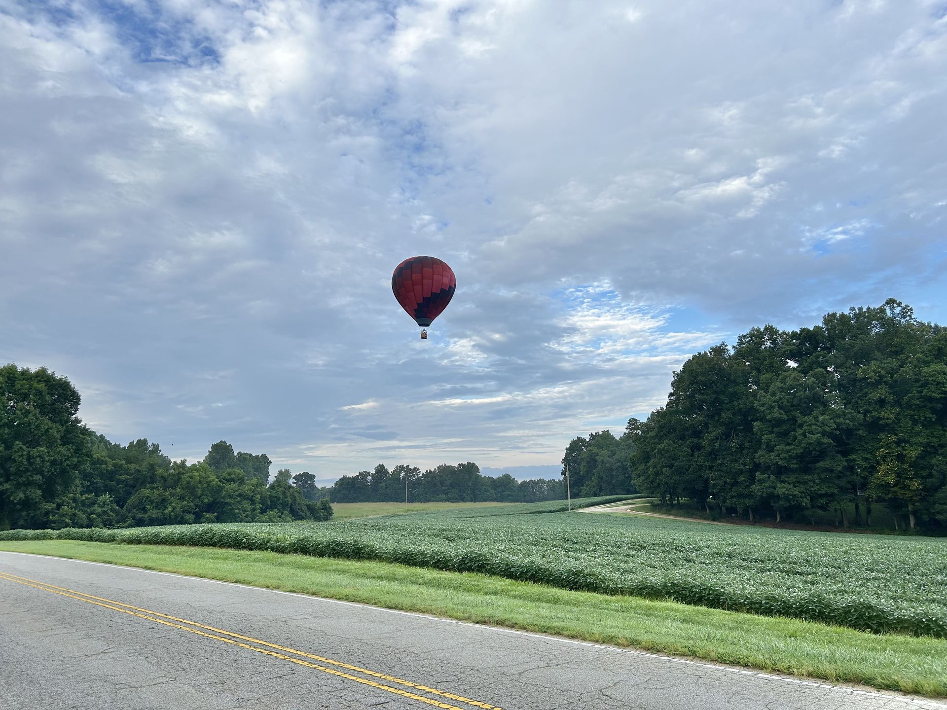 Balloon drifting across the sky